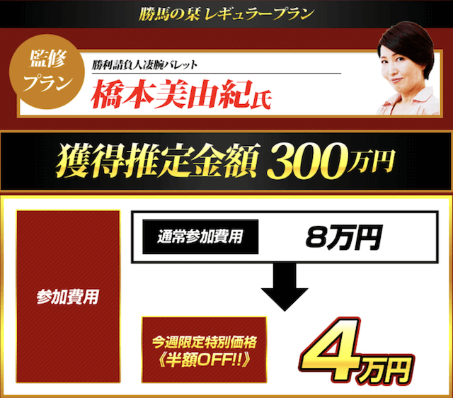 勝馬の栞のプラン購入方法画像