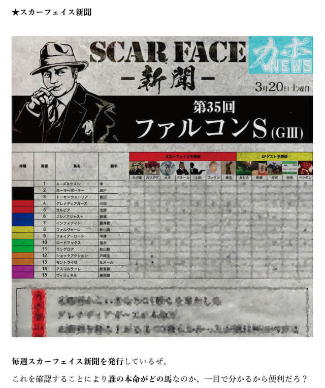 スカーフェイス コンテンツ スカーフェイス新聞