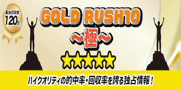 未来競馬有料プランバナー：GOLDRUSH10〜極〜