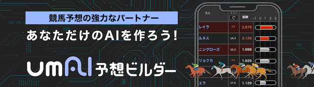 ネットケイバマスターコースのUMAI予想ビルダーの画像