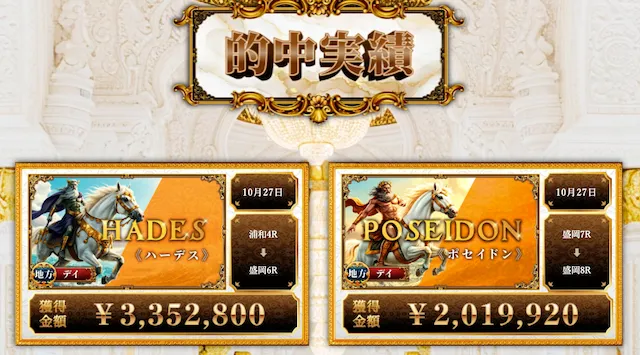 嘘のない本当の競馬会社−的中実績