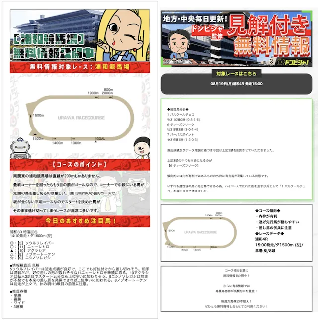 見解がある買い目の例