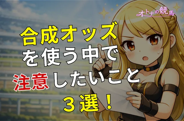 合成オッズを使う際に注意点3選